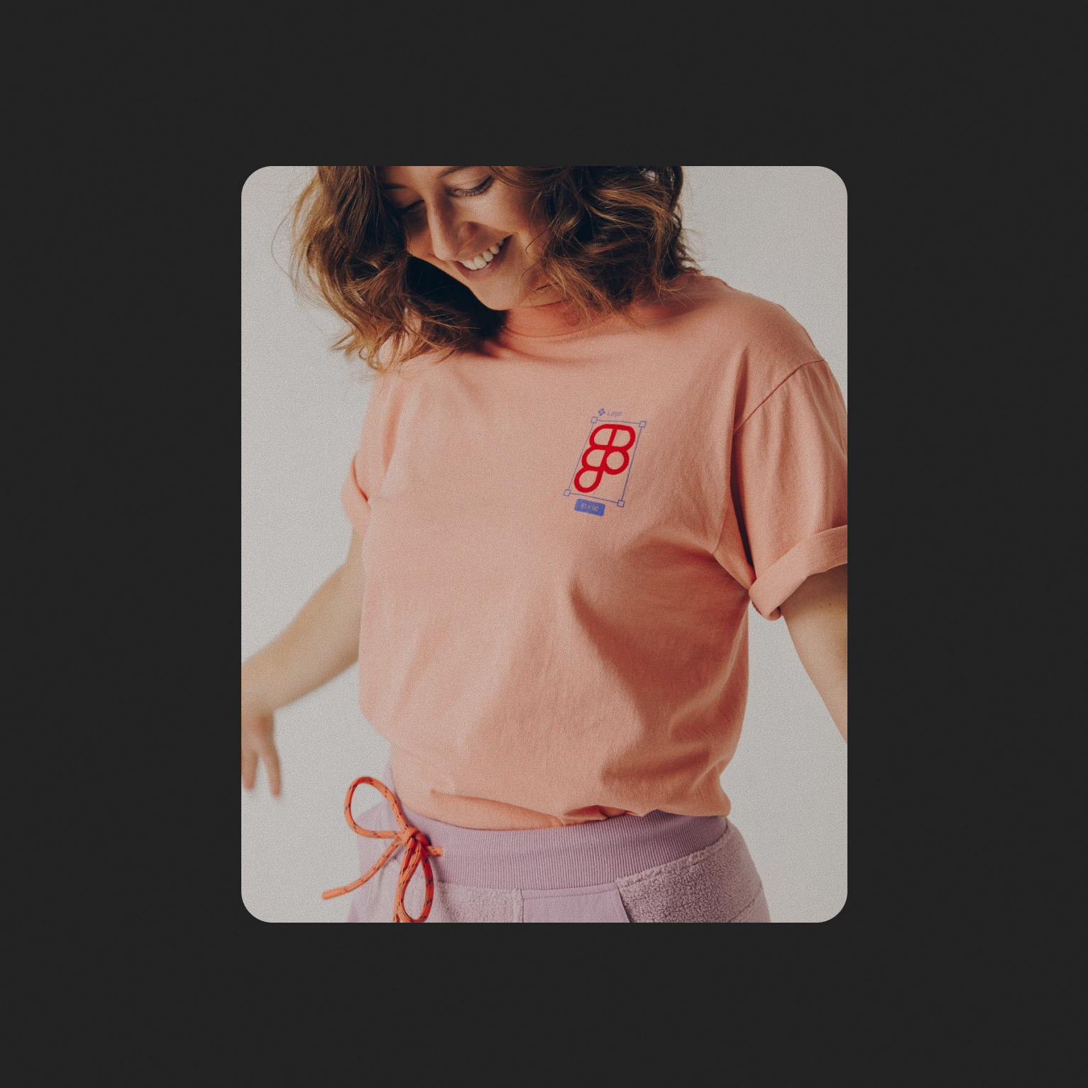 Subtle chest logo tee